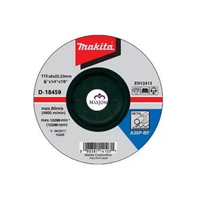 Disc abraziv Makita D-18465 pentru slefuit metal, D125x6x22.23 mm, A24R