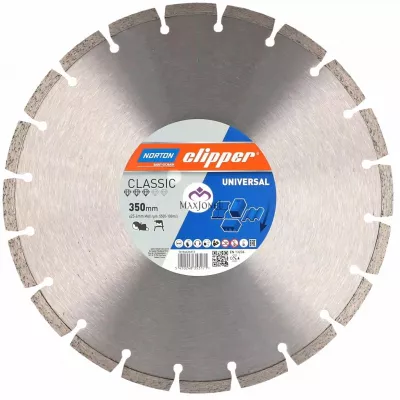 Disc diamantat Norton Clipper Classic Universal H10 Ø 350x25,4 mm