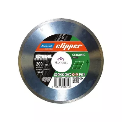 Disc diamantat Norton Clipper Extreme Ceramic Soft Ø 200x25,40 mm