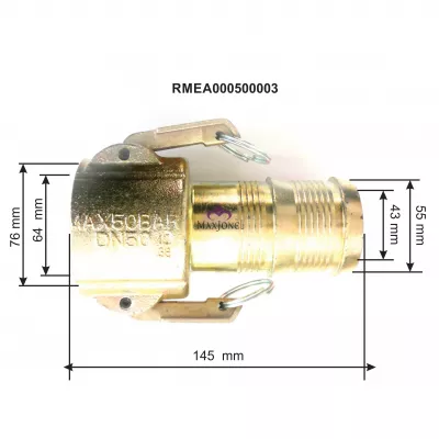Racord/cupla tub mortar 50 mama F50/PTG50