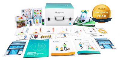 Un pas mai aproape de Școala de mâine |Kitul educațional - Învață și aplică Inteligența Artificială (AI) cu robotul Photon™ 
