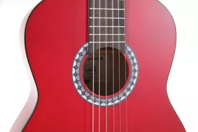 Chitare clasice/nylon - Chitara clasica GEWA Basic 1/2 Transparent Red, guitarshop.ro