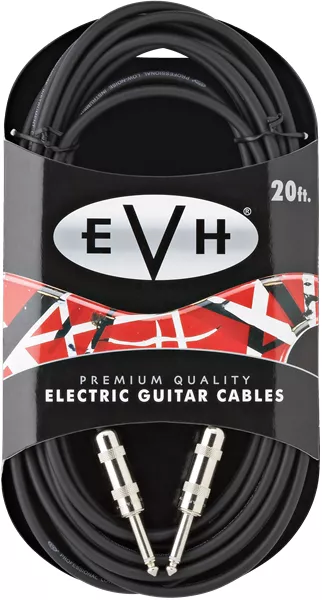 Cabluri chitara - Cablu chitara electrica EVHPremium Cable 20' S to S, guitarshop.ro