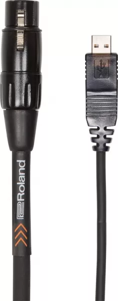 Cabluri microfon - Cablu Roland RCC-10-USFX 10ft/3 m XLR (F) - USB, guitarshop.ro