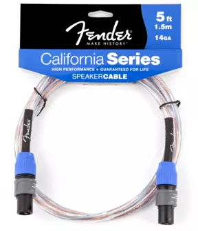 Accesorii (footswitch-uri, huse,cabluri, manere) - Cablu speaker Fender California 5ft(1,5m) 14 GA Speakon-Speakon, guitarshop.ro