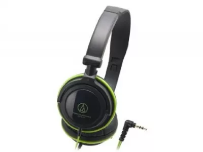 Casti portabile Audio-Technica ATH-SJ11BK (Culoare: Black&Green)