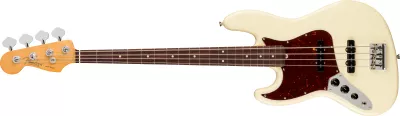 Chitare bass - Chitara bass American PRO II Jazz Bass Left-Hand (Culori Fender: Olympic White; Fretboard: Rosewood), guitarshop.ro