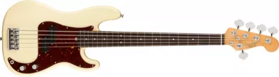 Chitare bass - Chitara bass American Professional II Precision Bass V (Culori Fender: Olympic White; Fretboard: Rosewood), guitarshop.ro