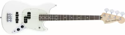 Chitare bass - Chitara bass Fender Mustang PJ (Culoare: Olympic White), guitarshop.ro