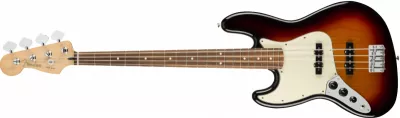 Chitare bass - Chitara bass Fender Player Jazz Left Hand (Culoare: 3-Color Sunburst; Fretboard: Pau Ferro), guitarshop.ro