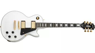 Chitare electrice - Chitara electrica Epiphone Les Paul Custom (Culoare: Alpine White), guitarshop.ro