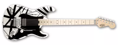Chitare electrice - Chitara electrica EVH Striped White with Black Stripes, guitarshop.ro