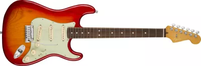 Chitare electrice - Chitara electrica Fender American Ultra Stratocaster (Fretboard: Rosewood; Culoare: Plasma Red Burst), guitarshop.ro