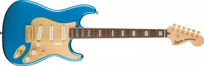 Chitare electrice - Chitara electrica Squier 40th Anniv. Stratocaster Gold Edition (Culoare: Lake Placid Blue), guitarshop.ro