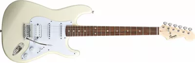 Chitare electrice - Chitara electrica Squier Bullet Stratocaster HSS (Culoare: Arctic White; Fretboard: Indian Laurel), guitarshop.ro