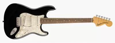 Chitare electrice - Chitara electrica Squier Classic Vibe 70s Strat LRL (Culoare: Black; Fretboard: Indian Laurel), guitarshop.ro