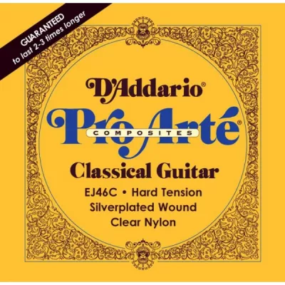 Corzi chitara clasica - Corzi chitara clasica D'addario EJ46C Pro-Arte Composite, Hard Tension, guitarshop.ro
