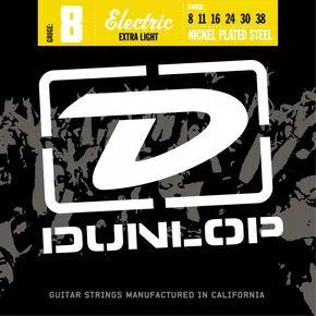 Corzi chitara electrica - Corzi chitara electrica Dunlop Nickel Plated Steel 8 - Extra Light 8-38, guitarshop.ro
