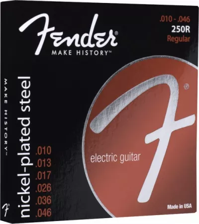 Corzi chitara electrica - Corzi chitara electrica Fender Super 250R Nickel Plated Steel Ball End 10-46, guitarshop.ro