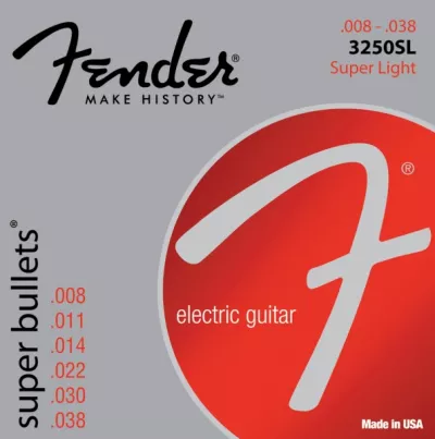 Corzi chitara electrica Fender Super Bullets 3250SL Nickel Plated Steel Bullet End 8-38