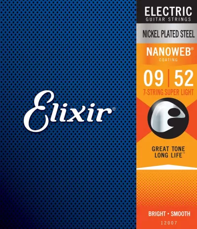 Corzi electrica Elixir 12007 09-52 NW 7 strings