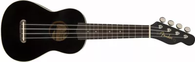 Ukulele - Fender Ukulele Soprano Venice (Culori Fender: Black), guitarshop.ro