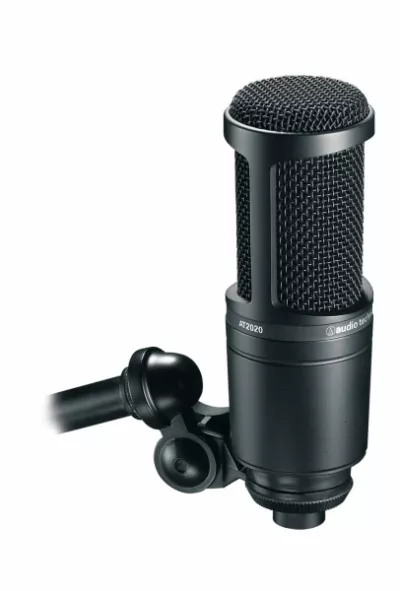 Microfoane de studio (voce & instrument) - Microfon studio Audio-Technica AT2020, guitarshop.ro