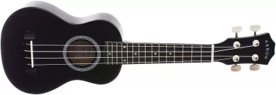 Ukulele - Set ukulele Soprano Arrow PB10 BK Black Top, guitarshop.ro