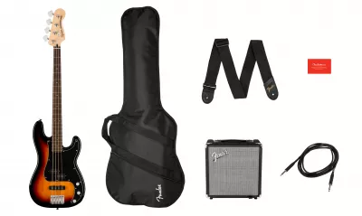 Seturi chitare bass cu amplificator si accesorii - Squier Set Affinity PJ-Bass LRL 3-TS w/Rumble 15
, guitarshop.ro