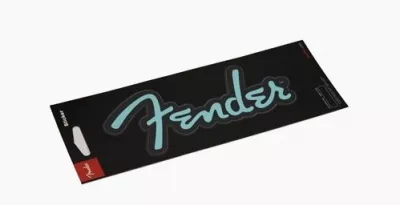 Stickere - Sticker Fender Logo (Culori Fender: Turquoise Glitter), guitarshop.ro