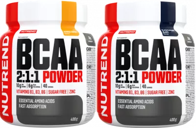 BCAA - Nutrend BCAA 2:1:1 Powder 2x 400g Blue Raspberry, advancednutrition.ro