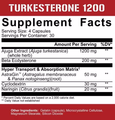 Stimulatoare - 5%Nutrition Turkesterone 1200 - 120 caps, advancednutrition.ro