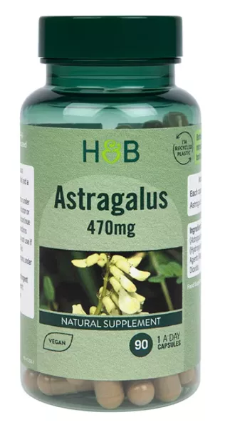 Sistemul Digestiv & Imunitar - Holland & Barrett Astragalus 470mg 90 Capsule, advancednutrition.ro