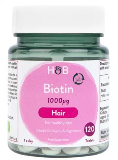 Vitamine - Holland & Barrett Biotin 1000mcg 120 Tablete, https:0769429911.websales.ro