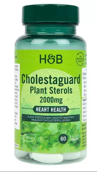 Holland & Barrett CholestaGuard Plant Sterols, 2000mg 60 Tablete