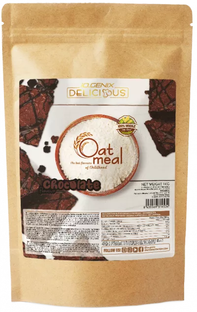 Gustari proteice & Sosuri - IOGENIX DELICIOUS OATMEAL 1Kg Ciocolata, advancednutrition.ro