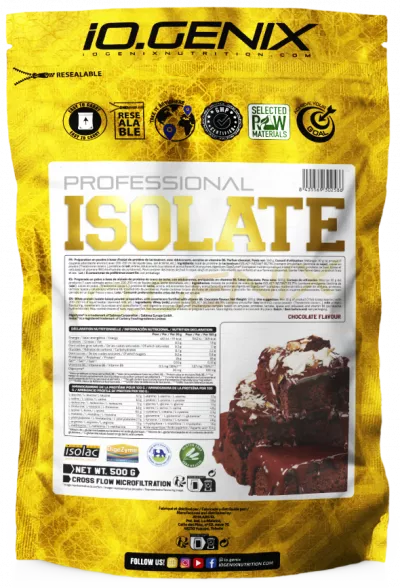 Whey & Izolat - IOGENIX ISOLATE PROFESSIONAL 500g Ciocolata, advancednutrition.ro