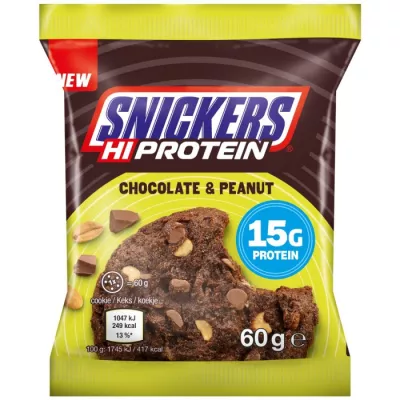 Batoane & Shake-uri - Mars Snickers High Protein Cookie 60g Chocolate & Peanut, advancednutrition.ro