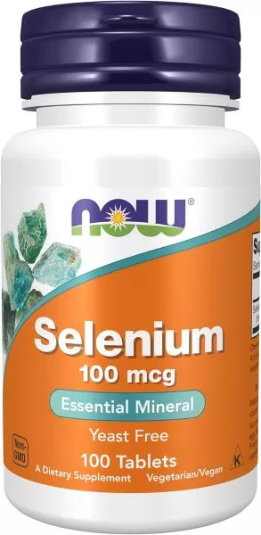 Zinc Magneziu & Electroliti - NOW Foods Selenium 100mcg 100 tablets, advancednutrition.ro