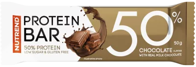Batoane & Shake-uri - Nutrend 50% Protein Bar 50g Ciocolata, advancednutrition.ro