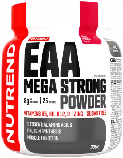EAA Aminoacizi Esentiali - NUTREND EAA Mega Strong Powder 300g Fruit Punch, advancednutrition.ro
