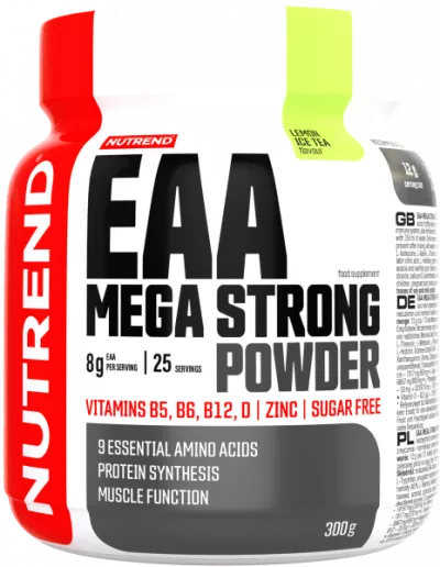 EAA Aminoacizi Esentiali - NUTREND EAA Mega Strong Powder 300g Lemon Ice Tea, advancednutrition.ro