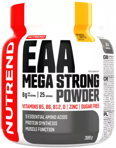 EAA Aminoacizi Esentiali - NUTREND EAA Mega Strong Powder 300g Orange Apple, advancednutrition.ro