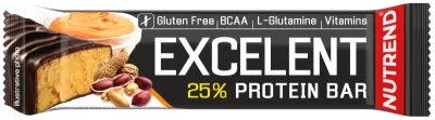Batoane & Shake-uri - Nutrend Excelent Protein Bar 85g Aroma Peanut Butter, advancednutrition.ro
