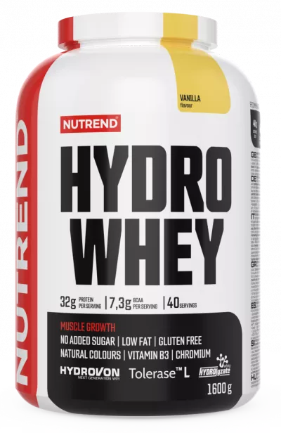 Concentrate Proteice - Nutrend HYDRO WHEY 1.6kg Vanilie, advancednutrition.ro