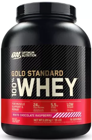 Concentrate Proteice - ON 100% Gold Whey Protein 2.27kg Ciocolata Alba si Zemura, advancednutrition.ro