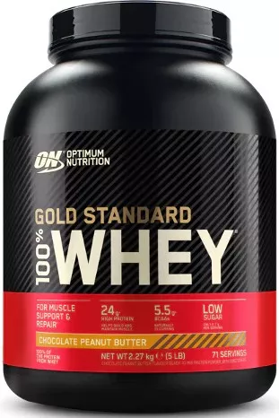 Whey & Izolat - ON 100% Gold Whey Protein 2.27kg Ciocolata Unt de Arahide, https:0769429911.websales.ro