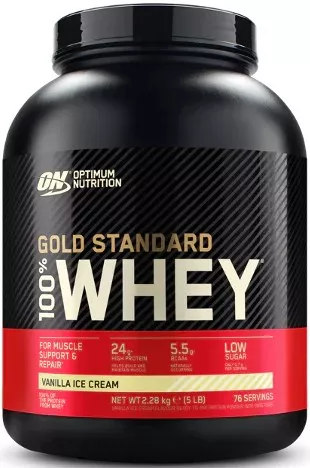 Concentrate Proteice - ON 100% Gold Whey Protein 2.27kg Vanilla Ice Cream, advancednutrition.ro