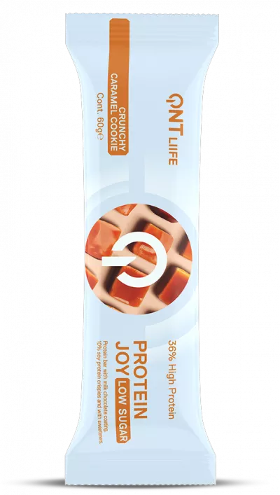 Batoane & Shake-uri - QNT Protein Joy Bar 60g Caramel Cookie Dough, advancednutrition.ro