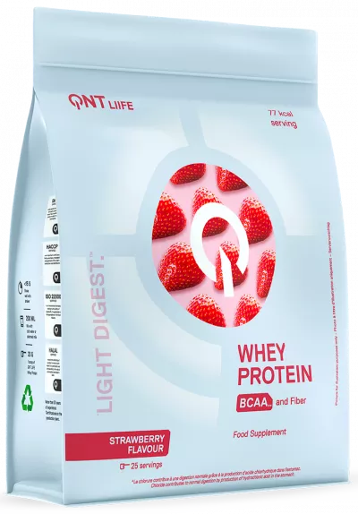 Concentrate Proteice - QNT LIGHT DIGEST WHEY PROTEIN 500g Capsuni, advancednutrition.ro